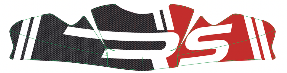 RS FRONT SPOILER MOD.MK20 STICKER